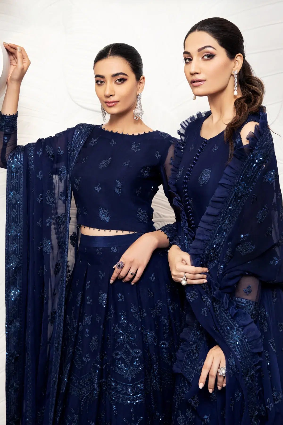 Alizeh | Formals Collection | Glace Blue - House Of Anaya