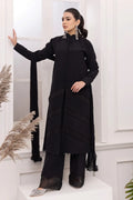 Alizeh | Formals Collection | Black Dress 3 piece - RTW1004 - House Of Anaya