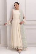 Alizeh | Formals Collection | Off White Dress 3 piece - RTW1007 - House Of Anaya