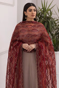 Alizeh | Formals Collection | Beige Dress 3 piece - RTW1010 - House Of Anaya