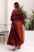 Alizeh | Formals Collection | Rust Dress 3 piece - RTW1011 - House Of Anaya