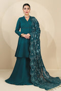 Alizeh | Formals Collection | Sea Green Peplum 3 piece - RTW1015 - House Of Anaya