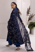 Alizeh | Formals Collection | Royal Blue Dress 3 piece - RTW1002 - House Of Anaya