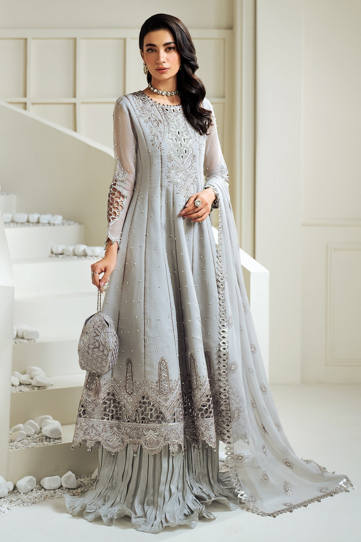 Alizeh | Selene Luxury Chiffon Collection 25 | AF-PS-8002-Luna - House Of Anaya