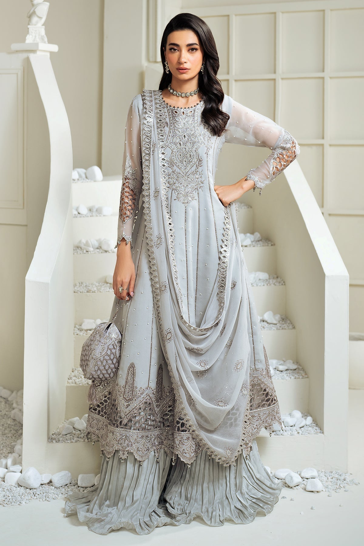 Alizeh | Selene Luxury Chiffon Collection 25 | AF-PS-8002-Luna - House Of Anaya