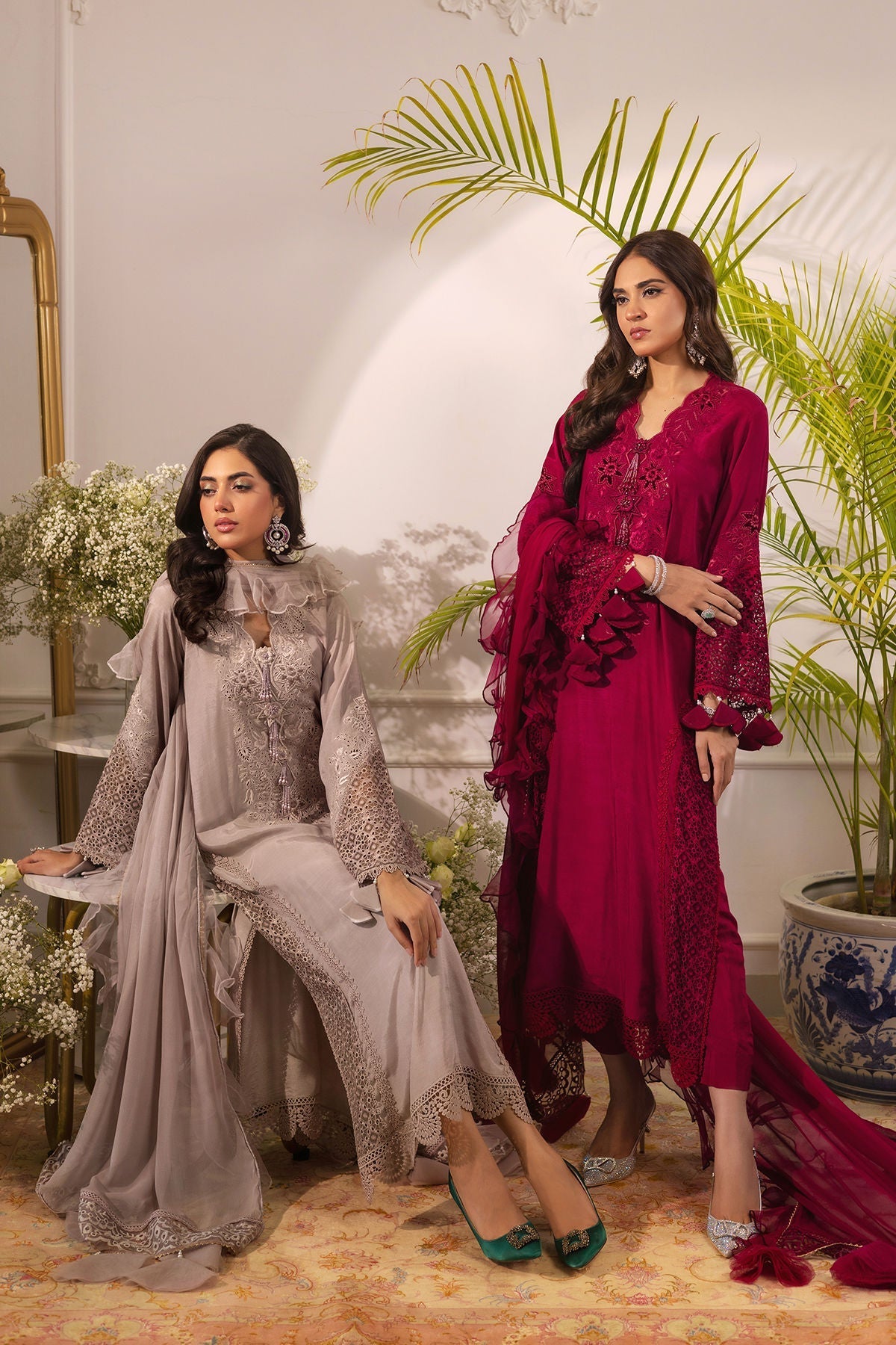 Annus Abrar | Sera Luxury | Ashni - Taupe
