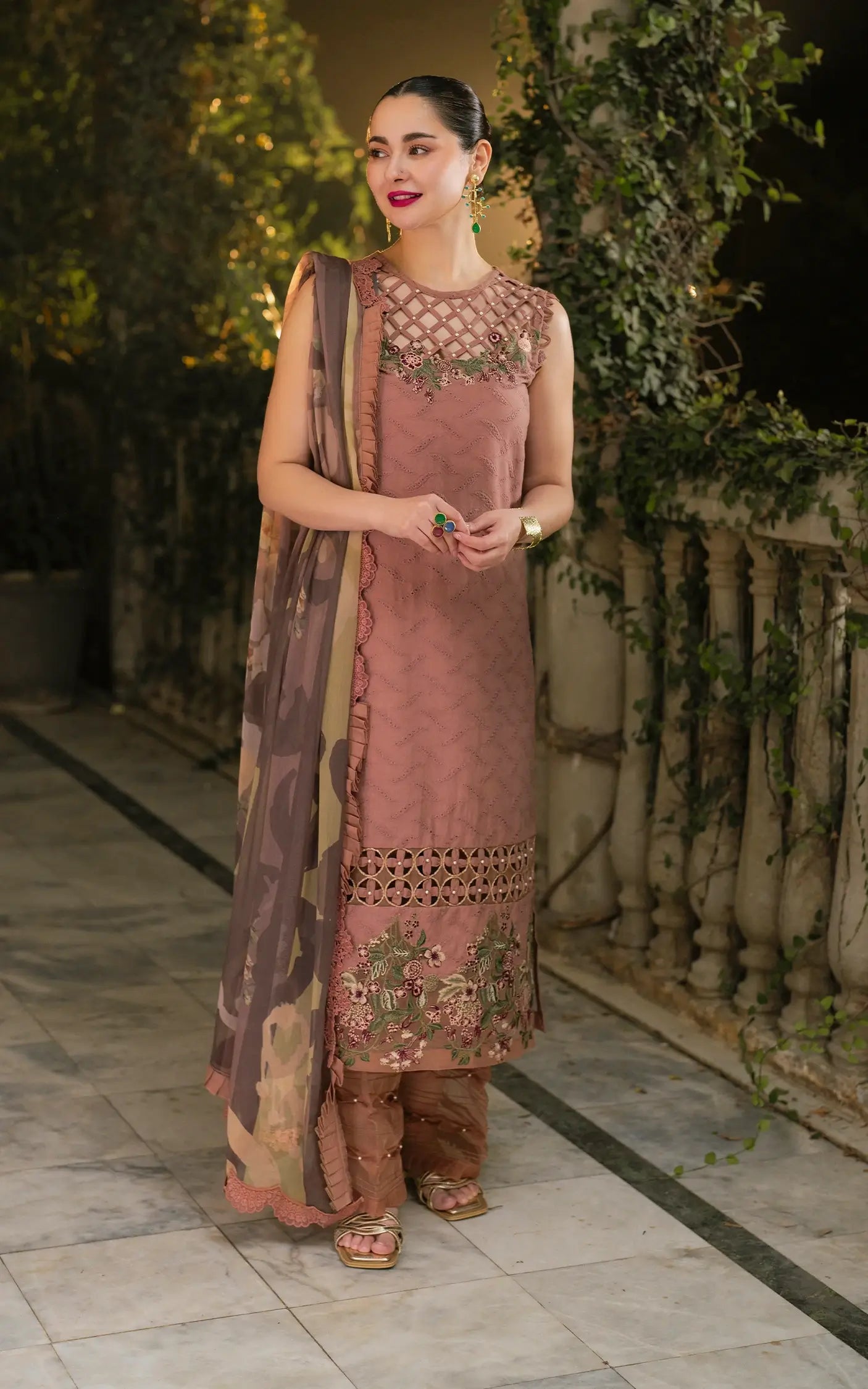 Asifa and Nabeel | Gulkari Summer 25 | Saffron Day (GKL-04) - House of Zarish