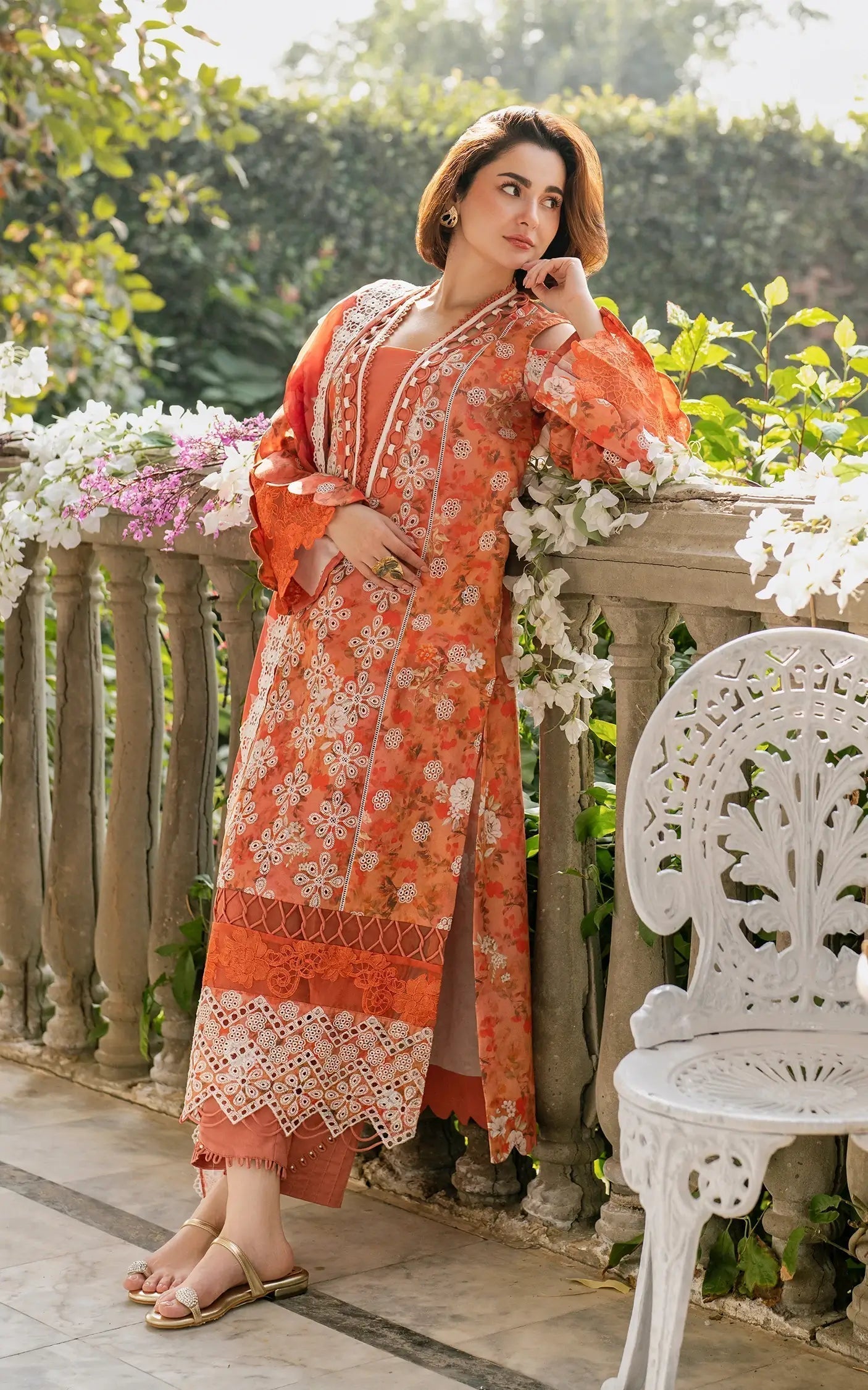Asifa and Nabeel | Gulkari Summer 25 | Citrus Glow (GKL-08) - House of Zarish