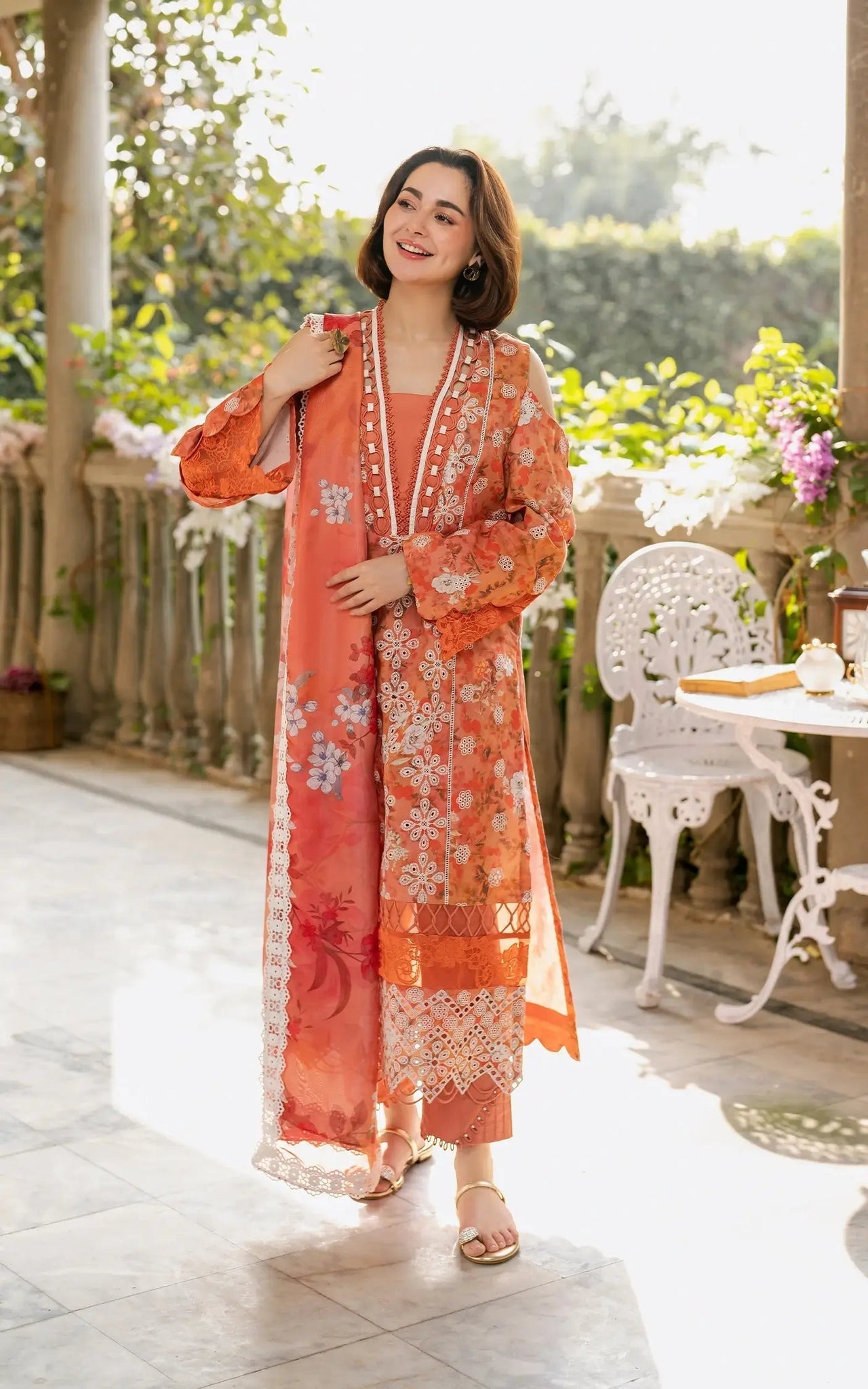 Asifa and Nabeel | Gulkari Summer 25 | Citrus Glow (GKL-08) - House of Zarish