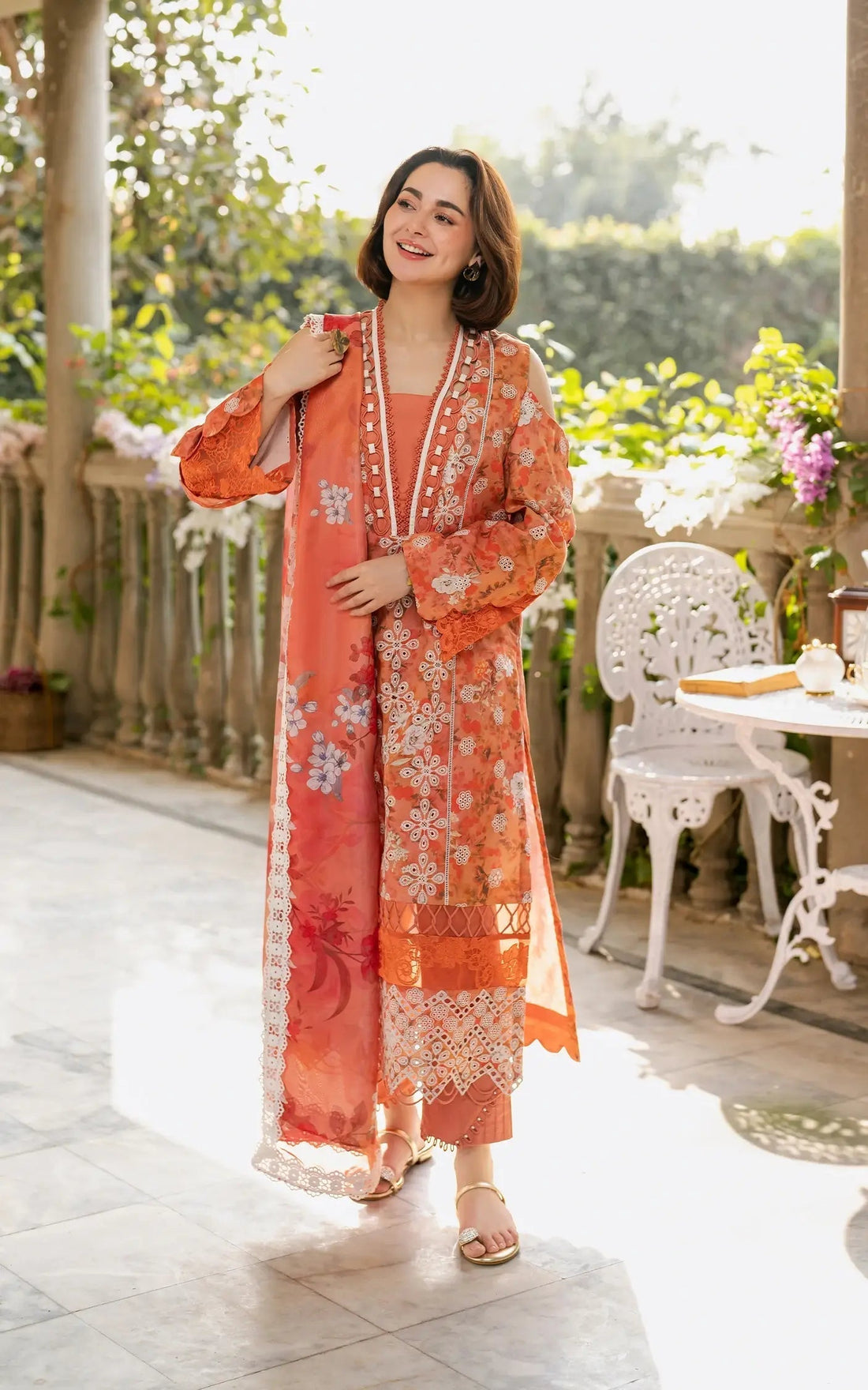 Asifa and Nabeel | Gulkari Summer 25 | Citrus Glow (GKL-08) - House of Zarish