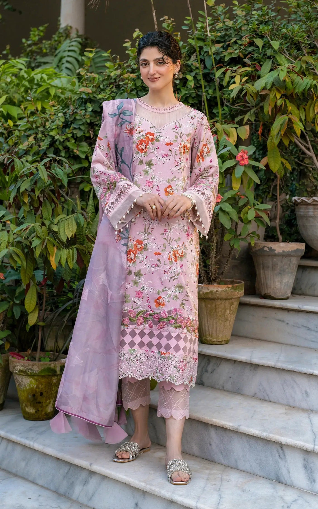 Asifa and Nabeel | Gulkari Summer 25 | Blossom Zephyr (GKL-09) - House of Zarish