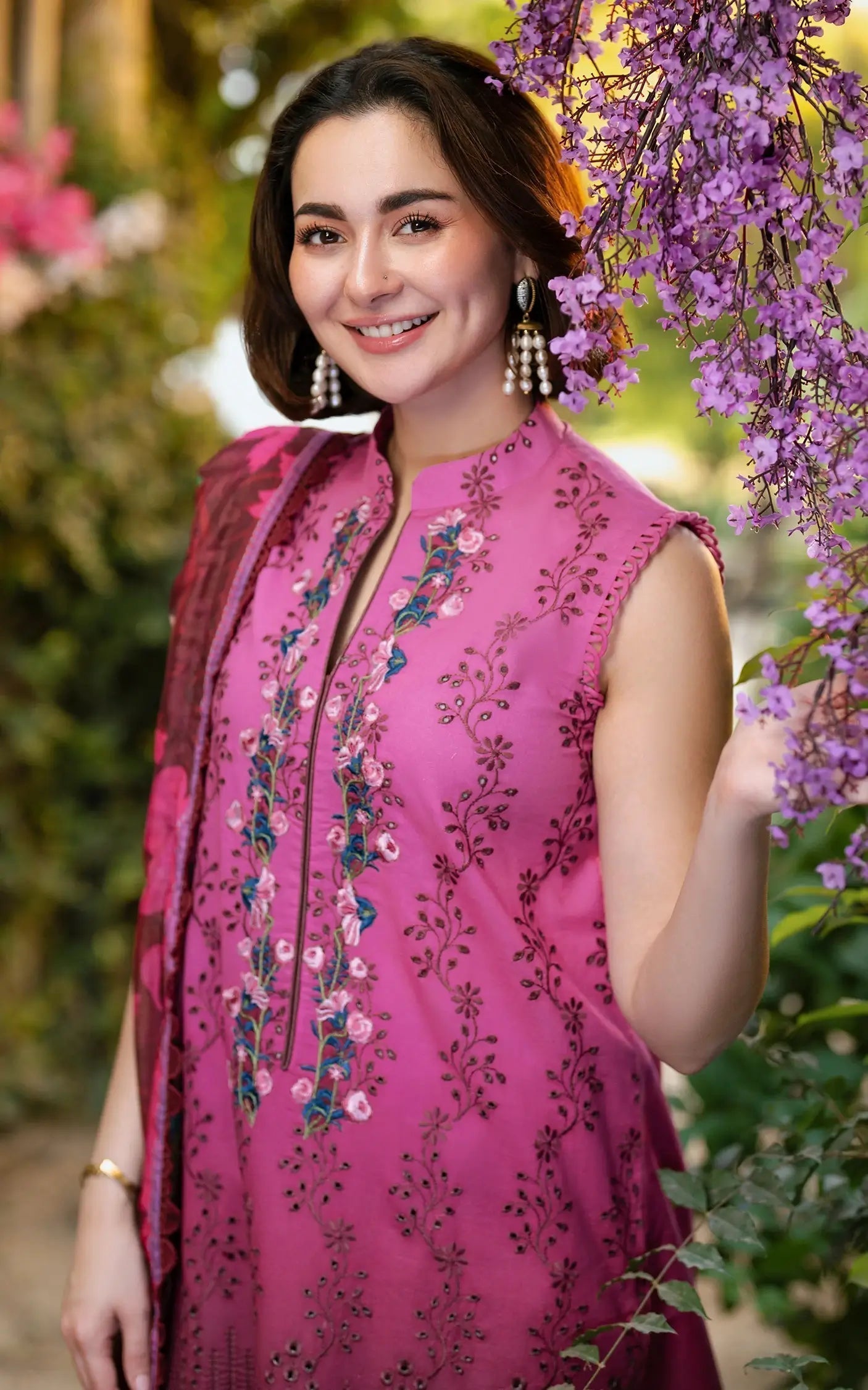 Asifa and Nabeel | Gulkari Summer 25 | Sunkissed Garden (GKL-13) - House of Zarish