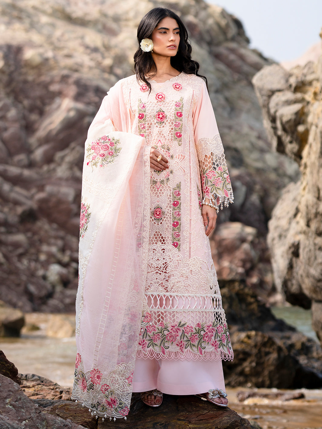 Mahnur | Sirena Luxury Lawn 25 | Azalea - House Of Zarish
