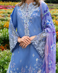 Mushq | Hemline the Secret Garden | Azure Bloom