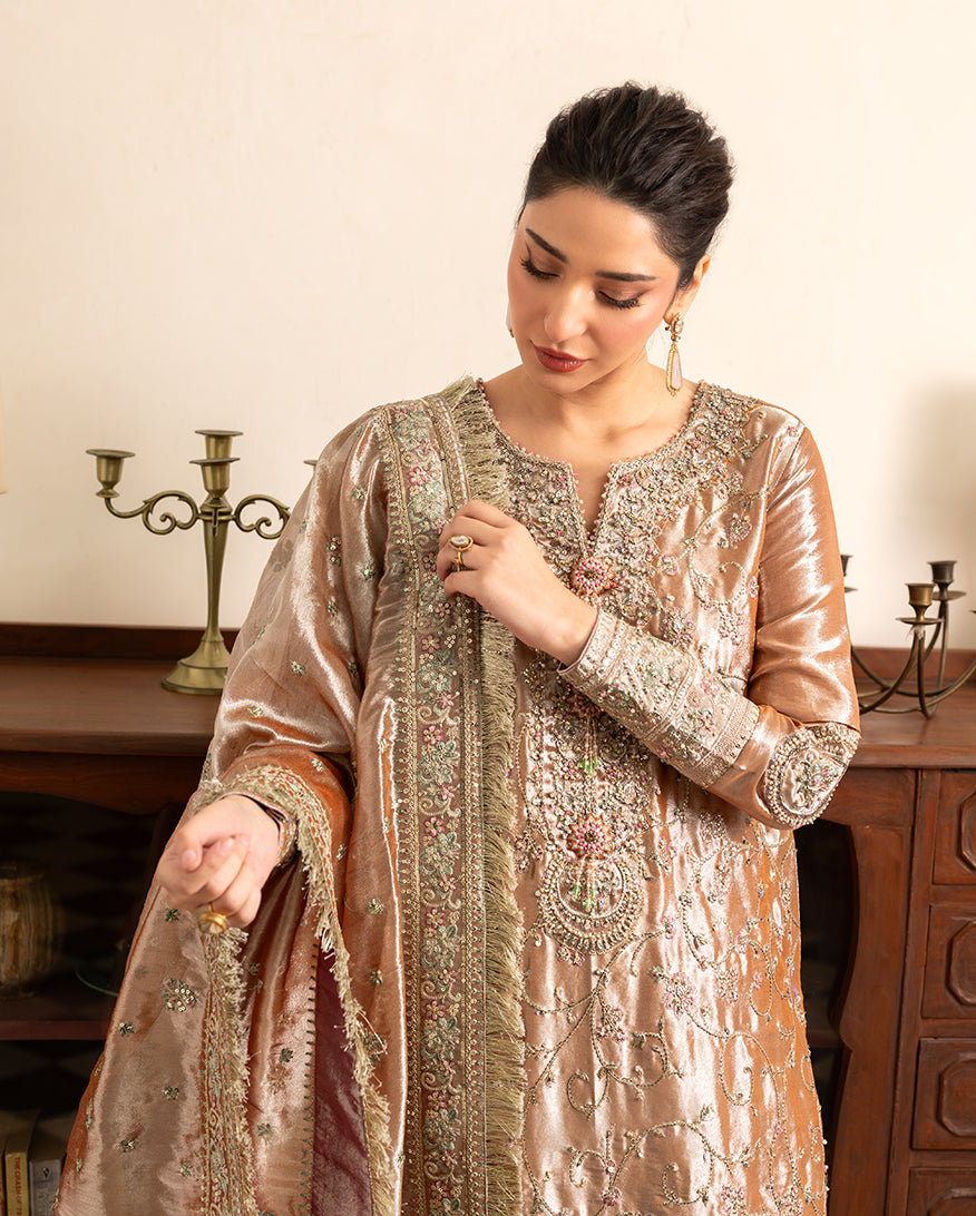 Mushq | Sunehri Lama Silk | Bakht
