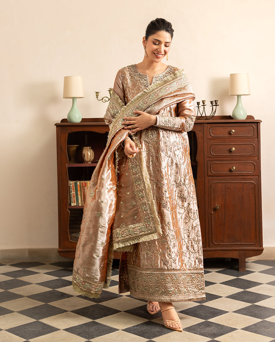 Mushq | Sunehri Lama Silk | Bakht