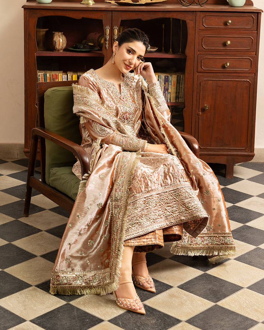 Mushq | Sunehri Lama Silk | Bakht