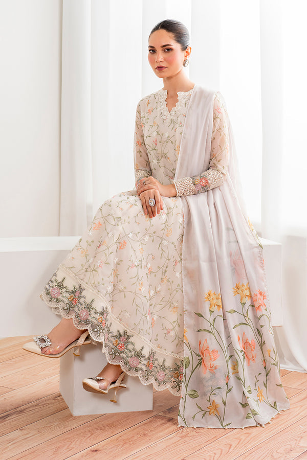 Baroque | Luxury Pret 24 | COTTON PATTI PR-986 - House Of Anaya