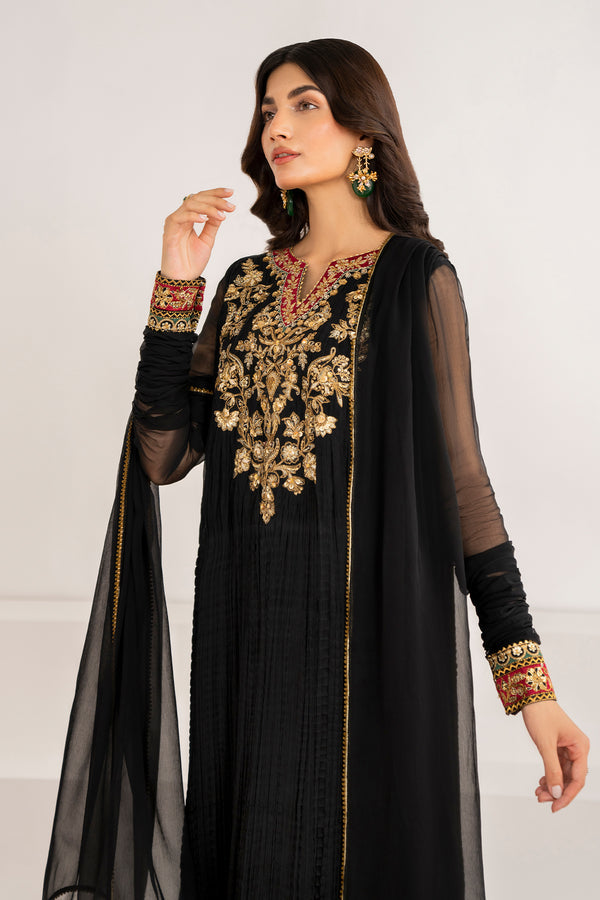 Baroque | Luxury Pret 24 | CRUSH CHIFFON PR-992 - House Of Anaya