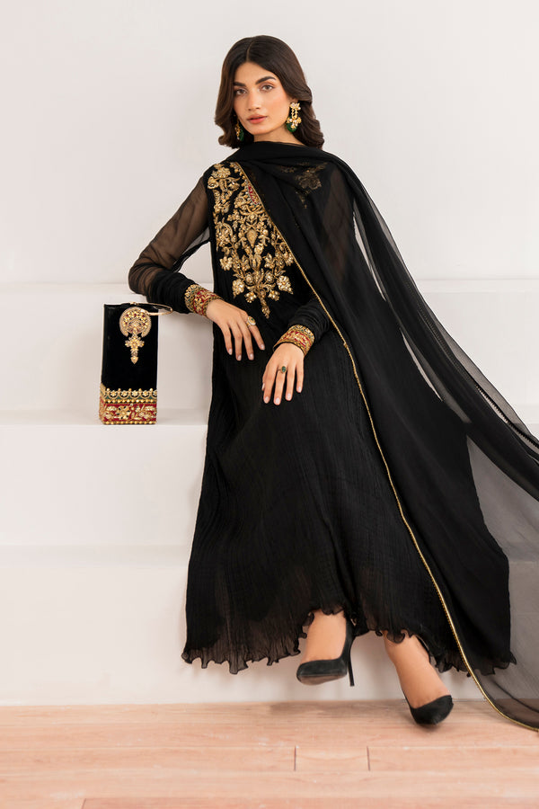 Baroque | Luxury Pret 24 | CRUSH CHIFFON PR-992 - House Of Anaya