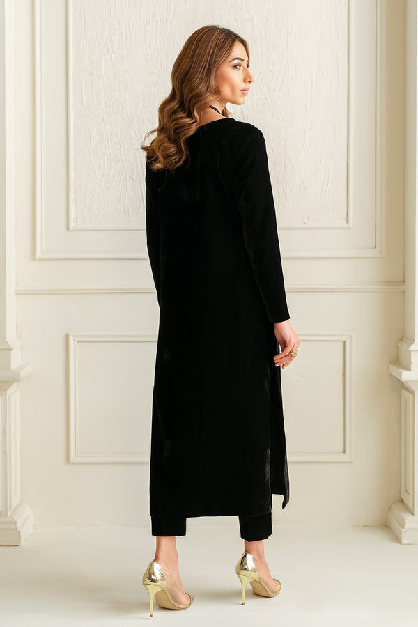 Baroque | Luxury Pret 24 | VELVET SUIT PR-1010 - House Of Anaya