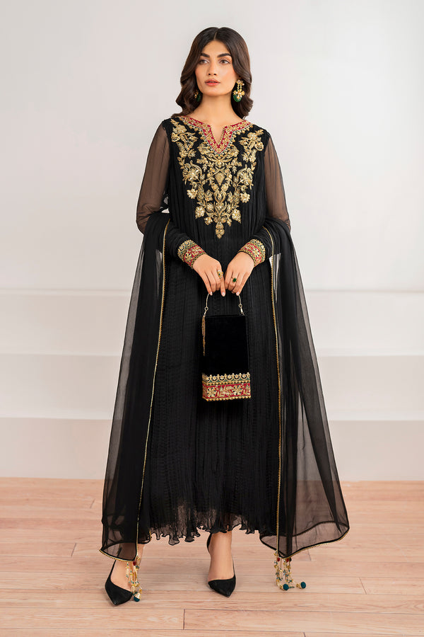 Baroque | Luxury Pret 24 | CRUSH CHIFFON PR-992 - House Of Anaya