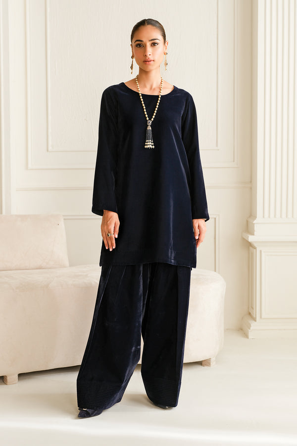 Baroque | Luxury Pret 24 | VELVET SUIT PR-1012 - House Of Anaya