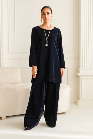 Baroque | Luxury Pret 24 | VELVET SUIT PR-1012 - House Of Anaya