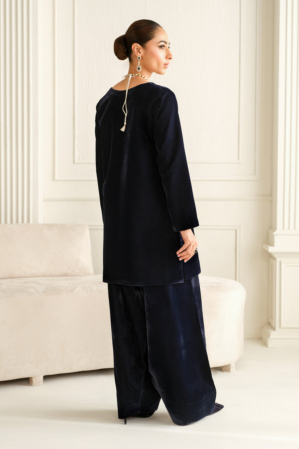 Baroque | Luxury Pret 24 | VELVET SUIT PR-1012 - House Of Anaya