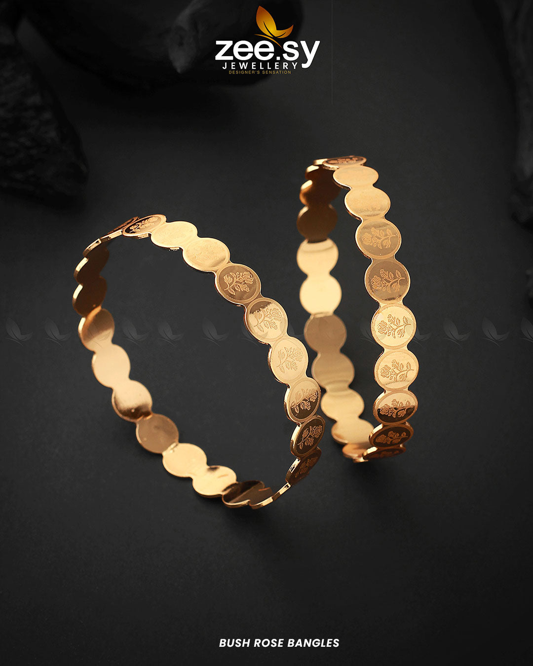 Bush Rose Bangles - House Of Zarish