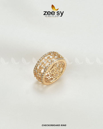 Checkerboard Ring - House Of Zarish