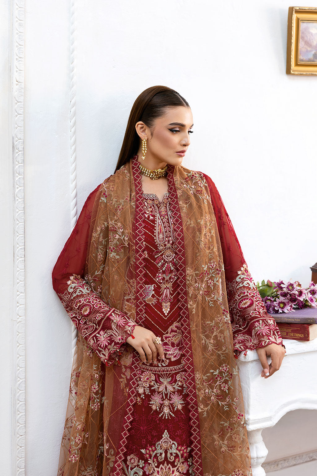 Ramsha | Chevron Chiffon Collection | A-1010 - House Of Anaya