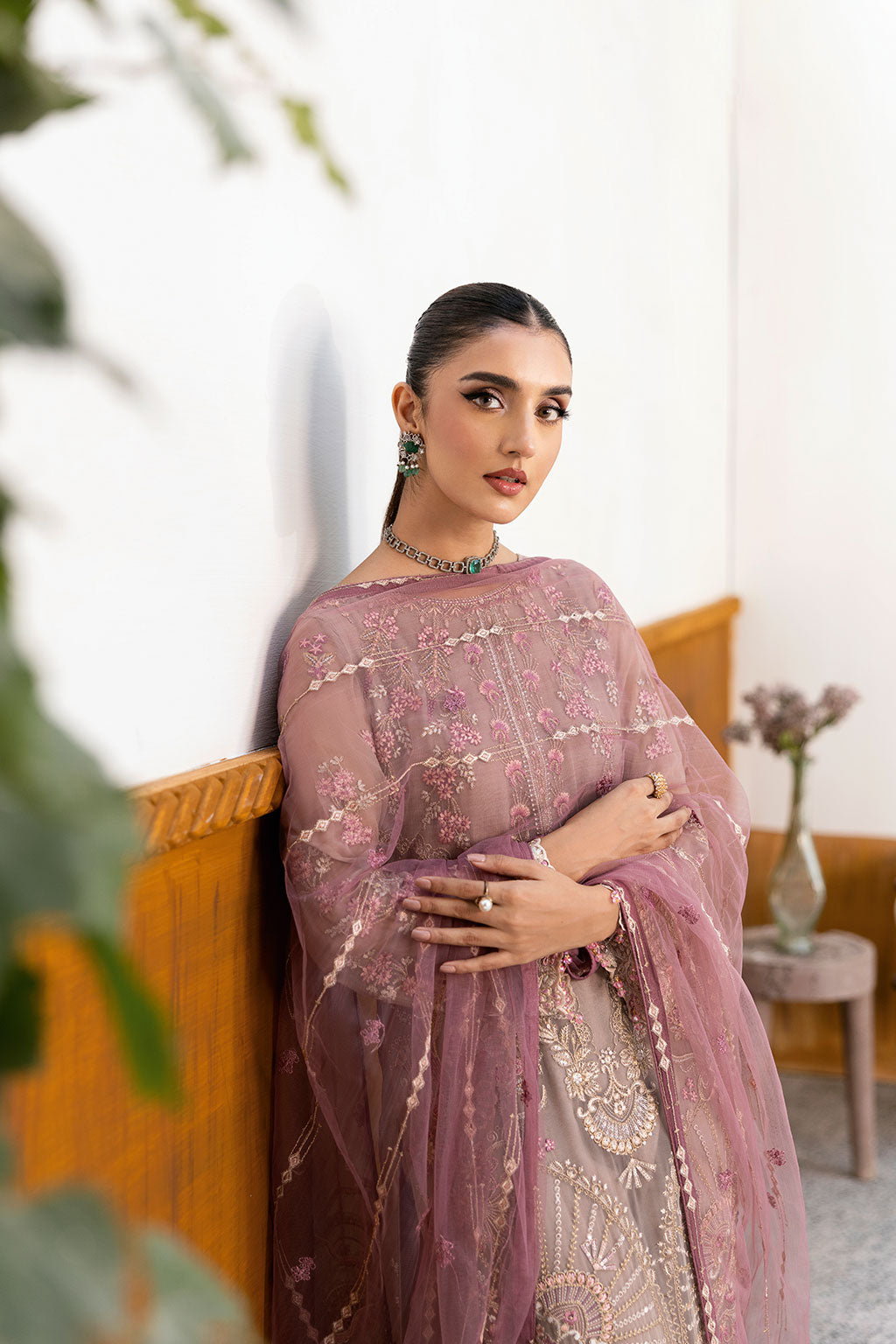 Ramsha | Chevron Chiffon Collection | A-1009 - House Of Anaya