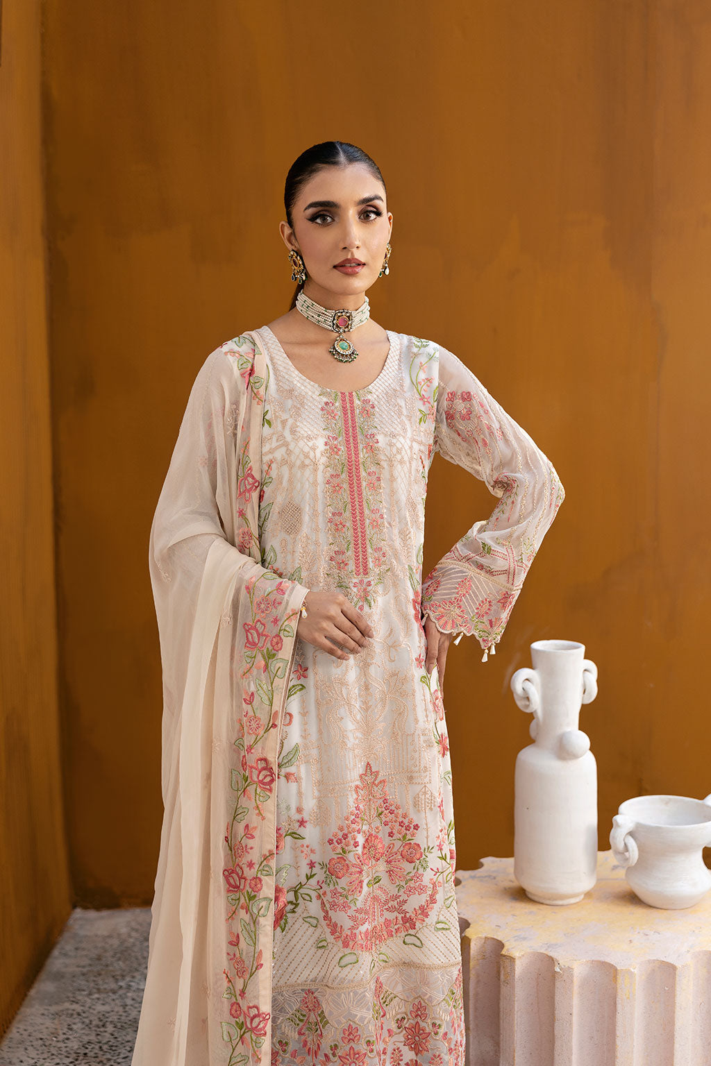 Ramsha | Chevron Chiffon Collection | A-1011