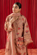 Alizeh | Sheen Lawn Prints 24 | Coral Peach - House Of Anaya