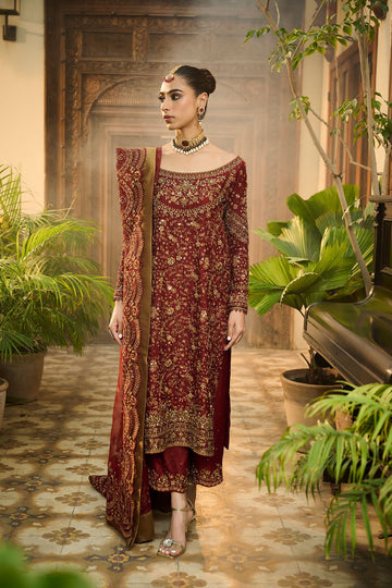 Dhanak | DHANAK COUTURE | HF-3009 RED 3Pcs