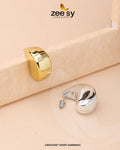 Crescent Hoop Earrings - House Of Zarish