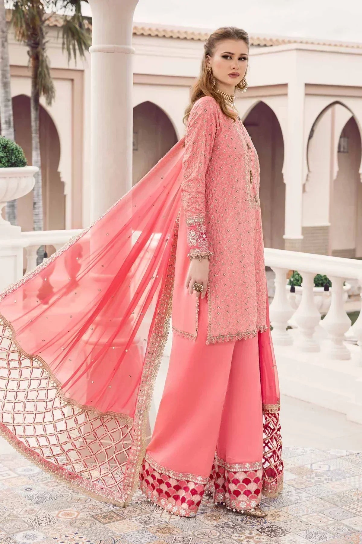 Maria B | Sateen Formals 23 | Candy Pink CST-701 - House Of Anaya