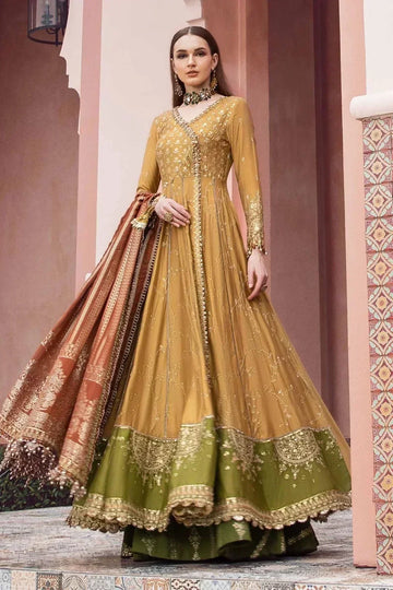 Maria B | Sateen Formals 23 | Mustard CST-702 - House Of Anaya