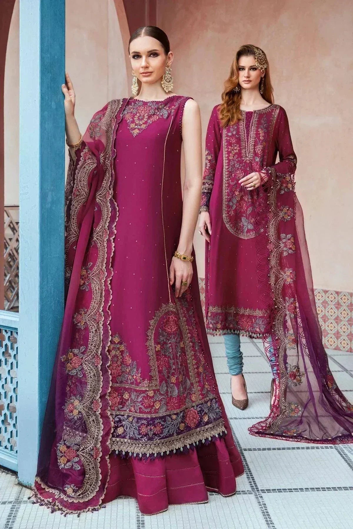 Maria B | Sateen Formals 23 | Magenta CST-704 - House Of Anaya