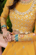 Maria B | Sateen Formals 23 | Yellow CST-705 - House Of Anaya
