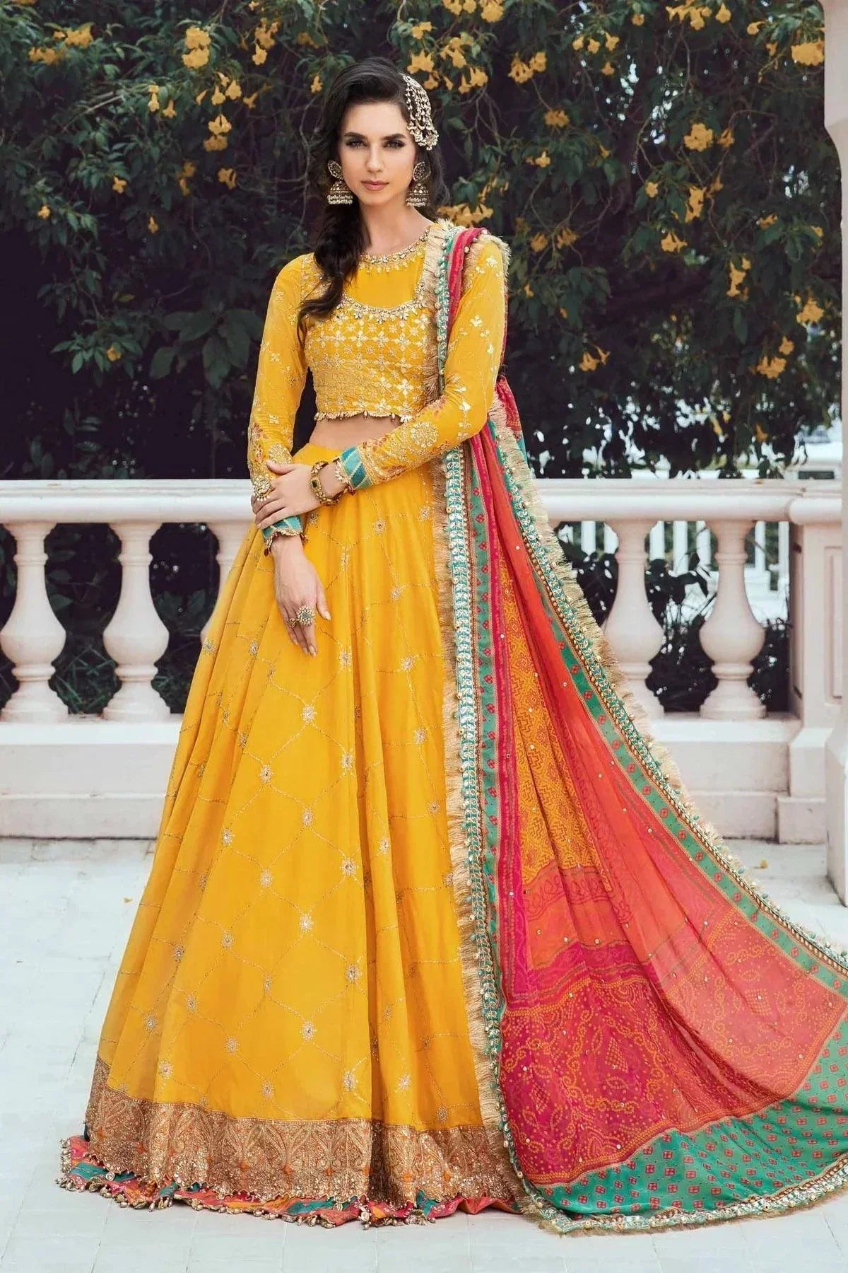 Maria B | Sateen Formals 23 | Yellow CST-705 - House Of Anaya