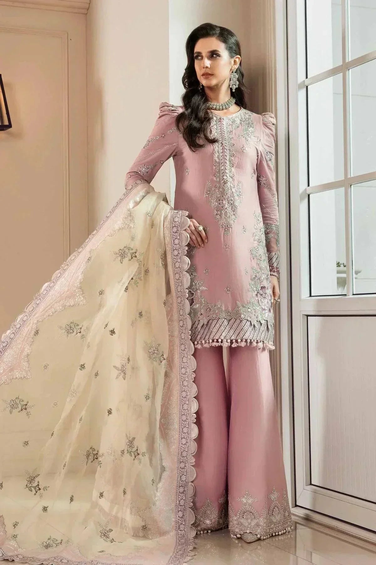 Maria B | Sateen Formals 23 | Mauve CST-706 - House Of Anaya