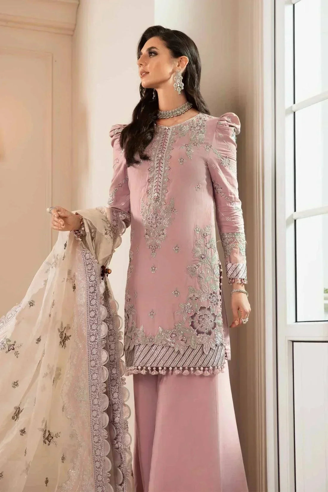 Maria B | Sateen Formals 23 | Mauve CST-706 - House Of Anaya
