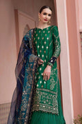 Maria B | Sateen Formals 23 | Emerald Green CST-711 - House Of Anaya