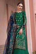 Maria B | Sateen Formals 23 | Emerald Green CST-711 - House Of Anaya