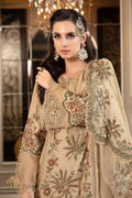 Maria B | Sateen Formals 23 | Beige CST-712 - House Of Anaya