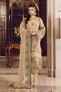 Maria B | Sateen Formals 23 | Beige CST-712 - House Of Anaya