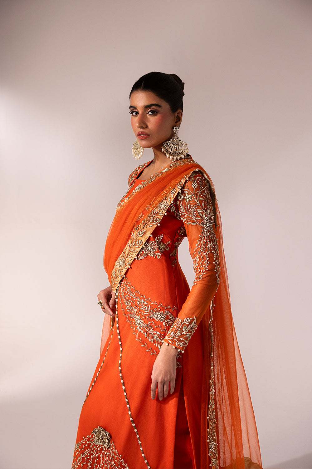 Caia | Regine Luxury Formal23 | TANGERINE - House of Zarish