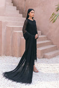 Azure | Embroidered Ensembles 3 Pcs | Charcoal Charm - House of Zarish